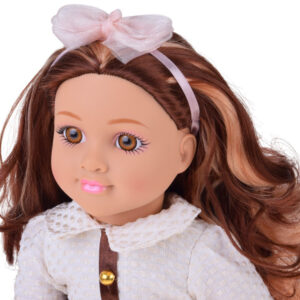Didelė, miela 48 cm lėlė su suknele + įmontuota melodija ir minkštas korpusas ZA5842 - Image 6