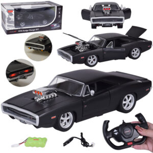 Nuotoliniu būdu valdomas automobilis Dodge Charger R/T 1970 ikoniškas amerikietiškas RC0725
