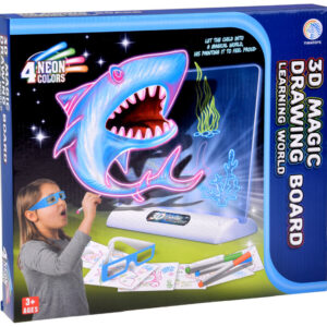 3D piešimo lenta su LED apšvietimu + žymekliai ir akiniai TA0115 - Image 8