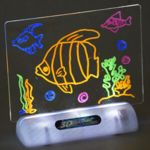 3D piešimo lenta su LED apšvietimu + žymekliai ir akiniai TA0115 - Image 5