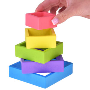 Medinis Montessori dėlionė – įvairių formų detalės ZA5859 - Image 6