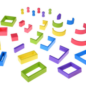 Medinis Montessori dėlionė – įvairių formų detalės ZA5859 - Image 8