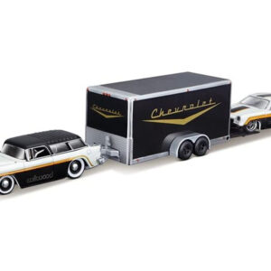 Licencijuoti metaliniai automobiliai 1:64 – Chevrolet Nomad 1955 ir Vega 1971 ZA5863 - Image 2