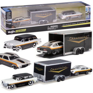 Licencijuoti metaliniai automobiliai 1:64 – Chevrolet Nomad 1955 ir Vega 1971 ZA5863