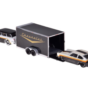 Licencijuoti metaliniai automobiliai 1:64 – Chevrolet Nomad 1955 ir Vega 1971 ZA5863 - Image 4
