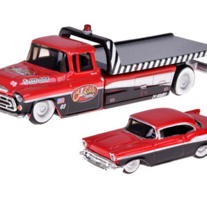 Licencijuoti 1:64 Chevrolet Flatbed 1957 ir Bel Air ZA5864 liejinio modelio automobiliai - Image 4