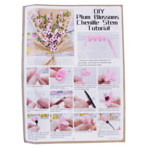 „Pasidaryk pats“ kūrybinis rinkinys: medžiaginių gėlių puokštės gamyba JAPANESE CHERRY ZA5867 - Image 6