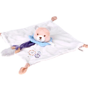 Minkštas pliušinis žaislas TEDDY su antklode ir kramtuku – dovana kūdikiui ZA5879 - Image 4
