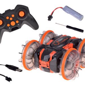 Amfibinis automobilis 2-in-1 kaskadinis R/C nuotoliniu būdu valdomas – važiuoja, plaukia, šviečia RC0735 - Image 2