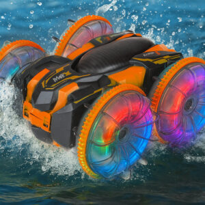 Amfibinis automobilis 2-in-1 kaskadinis R/C nuotoliniu būdu valdomas – važiuoja, plaukia, šviečia RC0735 - Image 6