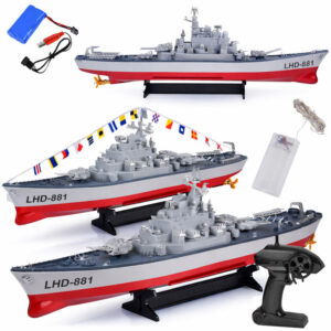 Nuotoliniu būdu valdomas didelis laivas BATTLESHIP LHD-881, mastelis 1:390 RC0736