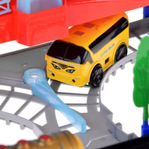 Elektrinis traukinio rinkinys 2-in-1 – lokomotyvas su vagonais + bėgiai ir autobusas ZA5886 - Image 7