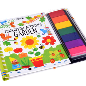 Kūrybinė pirštukų dažymo knygelė GARDEN 64 puslapiai 7 spalvos AP0049 - Image 4