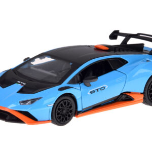 Metalinis automobilis Lamborghini Huracan STO 1:32 su garso ir šviesos efektais ZA5949 - Image 5