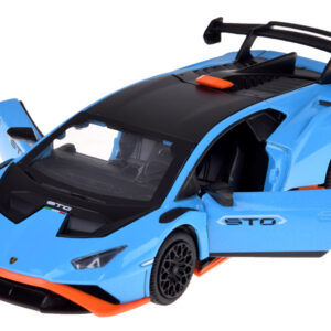 Metalinis automobilis Lamborghini Huracan STO 1:32 su garso ir šviesos efektais ZA5949 - Image 2