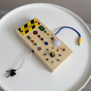 Medinė Montessori lavinamoji lenta - Elektriniai LED ZA5944 - Image 4