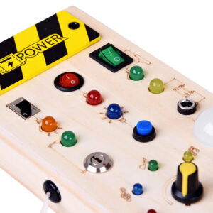 Medinė Montessori lavinamoji lenta - Elektriniai LED ZA5944 - Image 6
