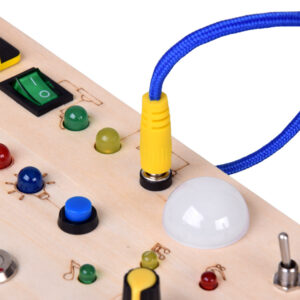 Medinė Montessori lavinamoji lenta - Elektriniai LED ZA5944 - Image 8