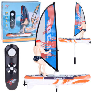Nuotoliniu būdu valdomas, šviečiantis plaukiojantis WINDSURFER su nuotolinio valdymo pulteliu RC0740