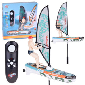 Nuotoliniu būdu valdomas, šviečiantis plaukiojantis WINDSURFER su nuotolinio valdymo pulteliu RC0740