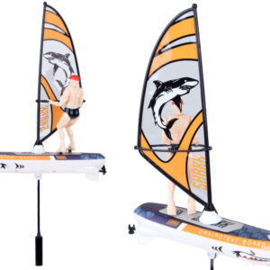 Nuotoliniu būdu valdomas, šviečiantis plaukiojantis WINDSURFER su nuotolinio valdymo pulteliu RC0740 - Image 6