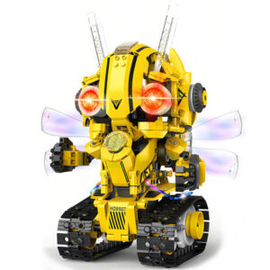 Techninių kaladėlių robotų rinkinys „Pro 5-in-1“ su nuotolinio valdymo pulteliu + LED lempute, 673 vnt. RC0743 - Image 3