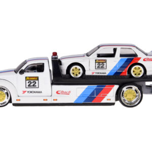 Licencijuoti metaliniai automobiliai 1:64 Maisto Flatbed ir BMW M3 1988 ZA5958 - Image 3