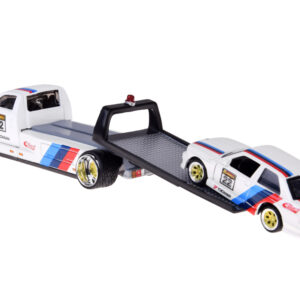 Licencijuoti metaliniai automobiliai 1:64 Maisto Flatbed ir BMW M3 1988 ZA5958 - Image 5