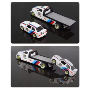 Licencijuoti metaliniai automobiliai 1:64 Maisto Flatbed ir BMW M3 1988 ZA5958 - Image 8