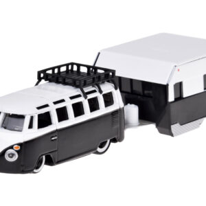 Maisto licencijuotas automobilis Volkswagen VAN Samba priekaba 1:64 1:64 ZA5959 - Image 4
