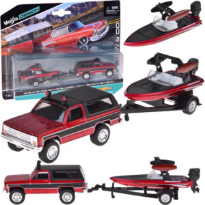 Maisto licencijuotas metalinis automobilis Chevrolet K5 Blazer + valtis 1:64 ZA5964