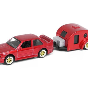 Licencijuotas metalinis automobilis 1:64 BMW M3 1988 ir namelis ant ratų ZA5967 - Image 2
