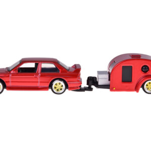 Licencijuotas metalinis automobilis 1:64 BMW M3 1988 ir namelis ant ratų ZA5967 - Image 6