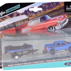 Licencijuotas metalinis automobilis 1:64 Ford F-150 SVT Raptor 2021 ir valtis ZA5970 - Image 7