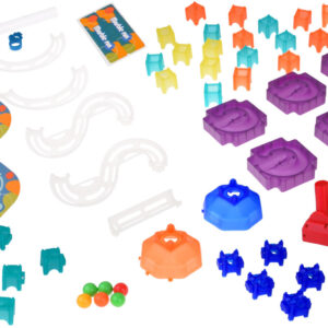 Spalvingas „Marble Run“ „pasidaryk pats“ rutuliukų takelis su paleidimo įrenginiu, 58 dalys, ZA5979 - Image 3