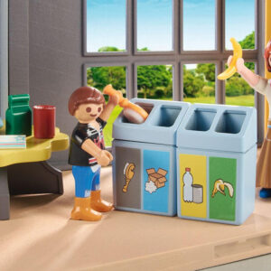 Playmobil kaladėlės 52-elementų 71331 Mokyklos priestatas aplinkotyra ZA5992 - Image 3