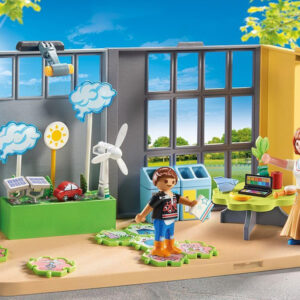 Playmobil kaladėlės 52-elementų 71331 Mokyklos priestatas aplinkotyra ZA5992 - Image 5