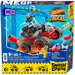Hot Wheels Monster truck triukų kaladėlės 151el. automobilis + rampa ZA5996 - Image 7