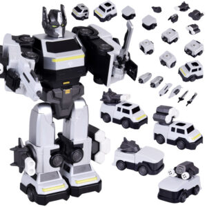 Magnetinis transformuojamas roboto žaislas – didelė veiksmo figūrėlė – priedai ZA6009