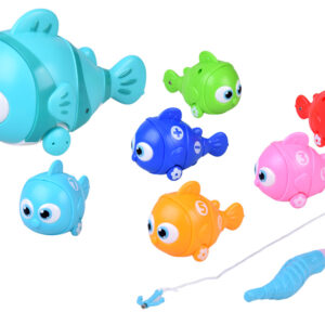 Interaktyvus žaislų rinkinys FISH FAMILY + meškerė ir magnetinė žvejyba ZA6016 - Image 2
