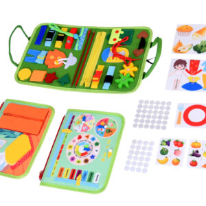 Montessori laikrodis ZA6022 edukacinė lavinamoji knygelė - Image 2