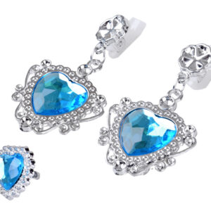 Princesės kostiumas „ICE QUEEN“ – apsiaustas ir papuošalų rinkinys ZA6028 - Image 3