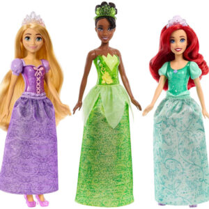 Mattel Disney Princess 3 lėlių rinkinys: Ariel + Tiana + Rapunzel ZA6036 - Image 7