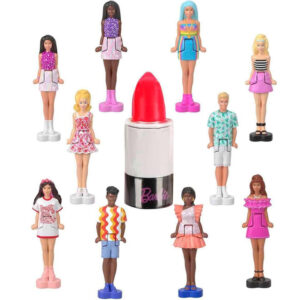 Mattel Mini Barbie Land staigmenos lėlė lūpų dažų pakuotėje Barbie arba Ken ZA6037 - Image 2