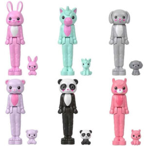 Mattel Mini Barbie Land Cutie Reveal staigmenos lėlė su kostiumu ZA6040 - Image 2