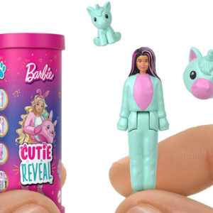 Mattel Mini Barbie Land Cutie Reveal staigmenos lėlė su kostiumu ZA6040 - Image 6