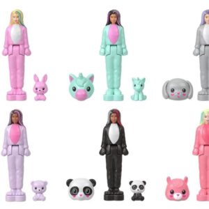 Mattel Mini Barbie Land Cutie Reveal staigmenos lėlė su kostiumu ZA6040 - Image 3