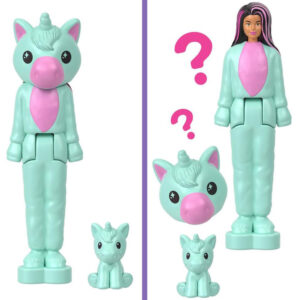 Mattel Mini Barbie Land Cutie Reveal staigmenos lėlė su kostiumu ZA6040 - Image 5