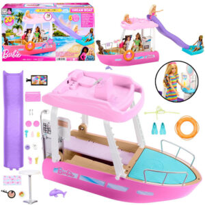 Mattel Barbie motorinė valtis lėlėms su INTERJERO TRANSFORMACIJA + priedai ZA6042