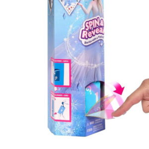 Mattel Disney Princess Frozen „Spin & Reveal“ Elsa lėlė + priedai ZA6043 - Image 8